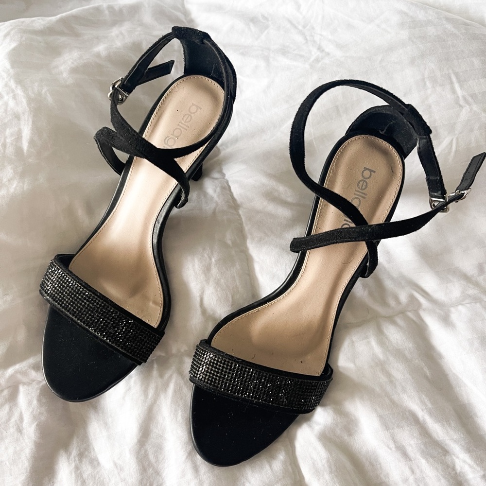 Sparkly strappy heels